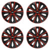 Puklice pre Hyundai 14 RAPIDE red and black Versaco Tuning.Cool