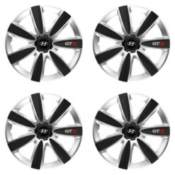 Puklice pre Hyundai 15 GTX CARBON silver/black Versaco Tuning.Cool