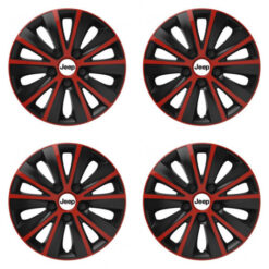 Puklice pre Jeep 15 RAPIDE red and black Versaco Tuning.Cool