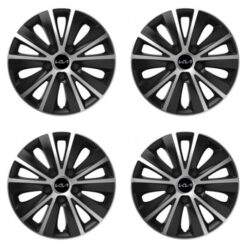 Puklice pre Kia (nové logo) 14 RAPIDE silver and black Versaco Tuning.Cool