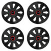 Puklice pre Kia (nové logo) 14 STRATOS RR black Versaco Tuning.Cool