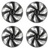 Puklice pre Kia (nové logo) 16 Vector RC black and silver Versaco Tuning.Cool