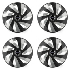 Puklice pre Kia (nové logo) 16 Vector RC black and silver Versaco Tuning.Cool