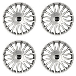 Puklice pre Kia (staršie logo) 15 CRYSTAL silver Versaco Tuning.Cool