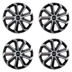 Puklice pre Kia (staršie logo) 16 Evo black&silver Versaco Tuning.Cool