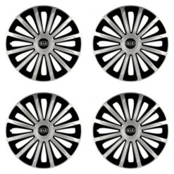 Puklice pre Kia (staršie logo) 16 TREND silver and black Versaco Tuning.Cool