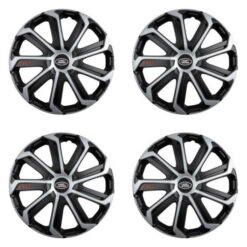 Puklice pre Land Rover 15 Evo black&silver Versaco Tuning.Cool
