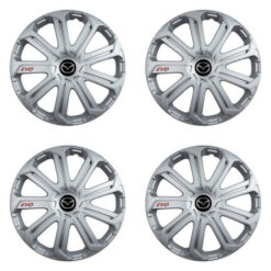 Puklice pre Mazda 14 Evo silver Versaco Tuning.Cool