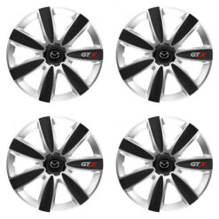 Puklice pre Mazda 15 GTX CARBON silver/black Versaco Tuning.Cool