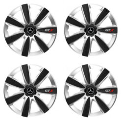 Puklice pre Mercedes 15 GTX CARBON silver/black Versaco Tuning.Cool