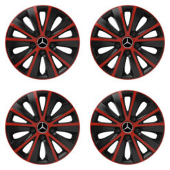 Puklice pre Mercedes 15 RAPIDE red and black Versaco Tuning.Cool