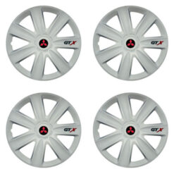 Puklice pre Mitsubishi (červené) 15 GTX carbon white Versaco Tuning.Cool