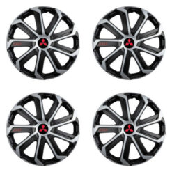 Puklice pre Mitsubishi (červené) 16 Evo black&silver Versaco Tuning.Cool