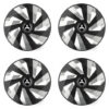 Puklice pre Mitsubishi (strieborné) 15 Vector RC black and silver Versaco Tuning.Cool