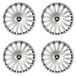 Puklice pre Mitsubishi (strieborné) 16 CRYSTAL silver Versaco Tuning.Cool