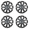 Puklice pre Mitsubishi (strieborné) 16 Evo black&silver Versaco Tuning.Cool