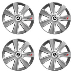 Puklice pre Mitsubishi (strieborné) 16 GTX CARBON silver Versaco Tuning.Cool