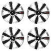 Puklice pre Mitsubishi (strieborné) 16 GTX CARBON silver/black Versaco Tuning.Cool