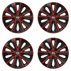 Puklice pre Nissan 14 RAPIDE red and black Versaco Tuning.Cool