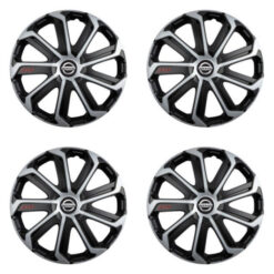Puklice pre Nissan 15 Evo black&silver Versaco Tuning.Cool