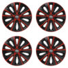 Puklice pre Nissan 15 RAPIDE red and black Versaco Tuning.Cool