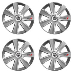 Puklice pre Nissan 16 GTX CARBON silver Versaco Tuning.Cool