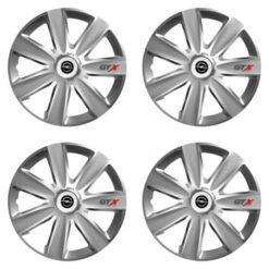 Puklice pre Opel 14 GTX CARBON silver Versaco Tuning.Cool