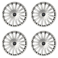 Puklice pre Opel 15 CRYSTAL silver Versaco Tuning.Cool