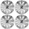 Puklice pre Peugeot (nové logo) 14 Aviator carbon RC silver Versaco Tuning.Cool