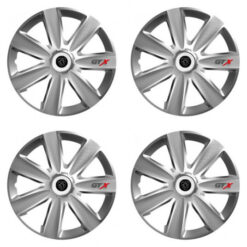 Puklice pre Peugeot (nové logo) 14 GTX CARBON silver Versaco Tuning.Cool
