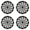 Puklice pre Peugeot (nové logo) 15 TREND silver and black Versaco Tuning.Cool