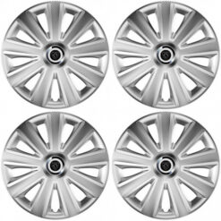 Puklice pre Peugeot (nové logo) 16 Aviator carbon RC 16 silver Versaco Tuning.Cool