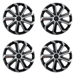 Puklice pre Peugeot (nové logo) 16 Evo black&silver Versaco Tuning.Cool