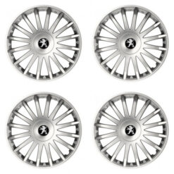 Puklice pre Peugeot (staršie logo) 16 CRYSTAL silver Versaco Tuning.Cool