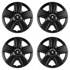 Puklice pre Peugeot (staršie logo) 16 ESPRIT RC BLACK Versaco Tuning.Cool
