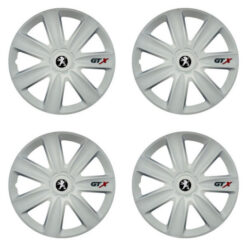 Puklice pre Peugeot (staršie logo) 16 GTX carbon white Versaco Tuning.Cool