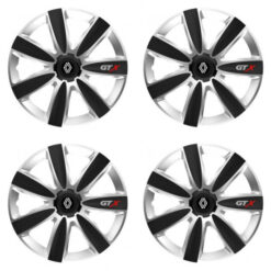 Puklice pre Renault (nové logo) 14 GTX CARBON silver/black Versaco Tuning.Cool