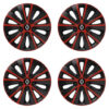 Puklice pre Renault (nové logo) 15 RAPIDE red and black Versaco Tuning.Cool