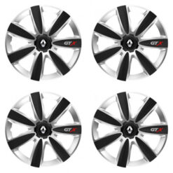 Puklice pre Renault (staršie logo) 14 GTX CARBON silver/black Versaco Tuning.Cool