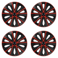 Puklice pre Sangyong 15 RAPIDE red and black Versaco Tuning.Cool