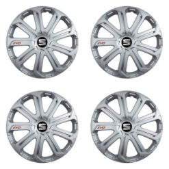 Puklice pre Seat 14 Evo silver Versaco Tuning.Cool