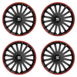 Puklice pre Seat 15 CRYSTAL RO black Versaco Tuning.Cool