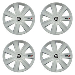 Puklice pre Seat 16 GTX carbon white Versaco Tuning.Cool