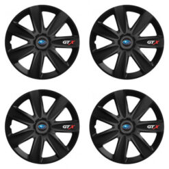 Puklice pre Subaru 14 GTX CARBON black Versaco Tuning.Cool