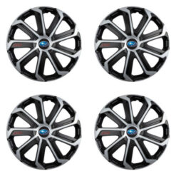 Puklice pre Subaru 15 Evo black&silver Versaco Tuning.Cool