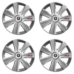 Puklice pre Suzuki 14 GTX CARBON silver Versaco Tuning.Cool