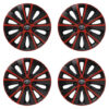 Puklice pre Toyota 14 RAPIDE red and black Versaco Tuning.Cool