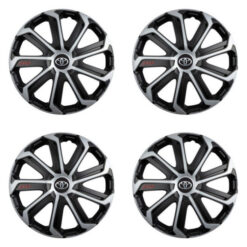 Puklice pre Toyota 15 Evo black&silver Versaco Tuning.Cool