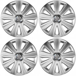 Puklice pre VW (čierne) 14 Aviator carbon RC silver Versaco Tuning.Cool