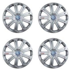 Puklice pre VW (modré) 14 Evo silver Versaco Tuning.Cool